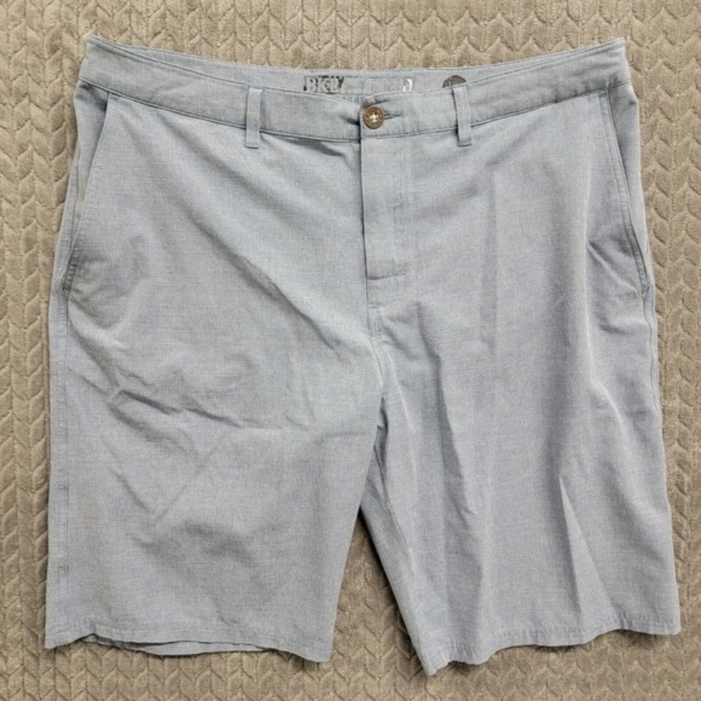 BKE Hybrid Shorts Mens 38x11 23L Light‎ Blue Standard Fit Pockets Stretch